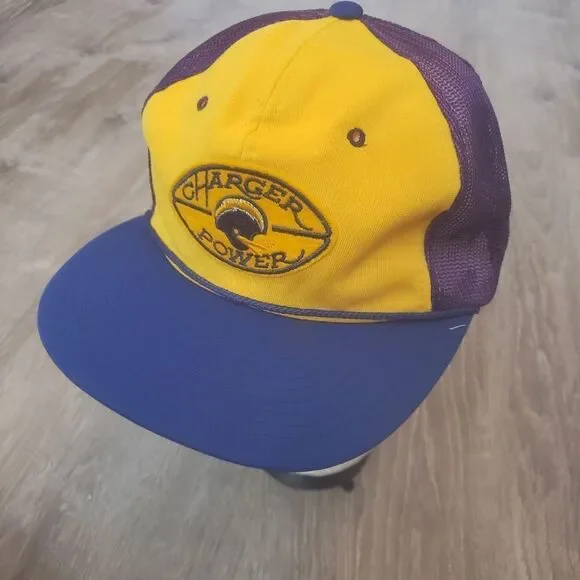 Vintage 1980's San Diego Chargers Charger Power Sports Specialties Baseball Hat - Picture 1 of 8